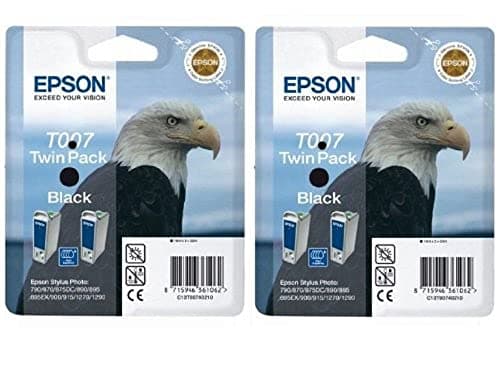 Image of Epson Original T007402 (T007) Ink Cartridge - Black (Quad Pack)