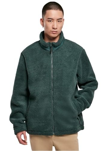 Image of Urban Classics Women's Basic Sherpa Jacket Jacket, Bottlegreen,
