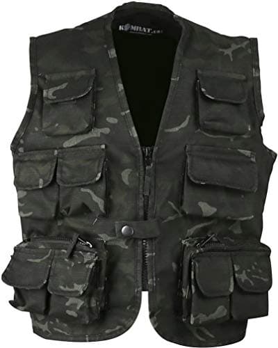 Image of Kombat UK Kids Tactical Vest - BTP Black, 11-12 Years