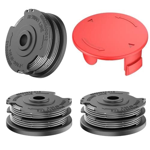 Image of XIJIANG 3Pcs Replacement Strimmer Spool Line, with Trimmer Spool Cover Compatible with Bosch Art 24 27 30 30-36 LI Grass Trimmer
