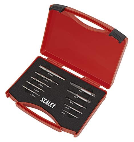 Image of Sealey AK8187 10PC Step Drill Screw/Bolt Extractor Set