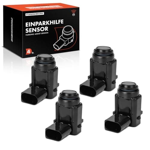 Image of Frankberg 4X Parking Assit Sensor 3-Pin Front Rear Compatible with Golf V 1K1 1.4L-3.2L 2003-2009 Q7 4L 3.0L 2015-2015 T.o.u.r.a.n 1T1 1T2 1.4L-2.0L 2003-2010 Replace# 3D0998275A
