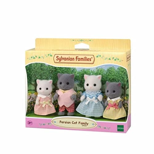 Image of Sylvanian Families Persian Cat Family - dollhouse playset 5455