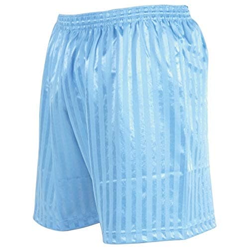 Image of Precision Striped Continental Football Shorts 30-32 inch Sky Blue