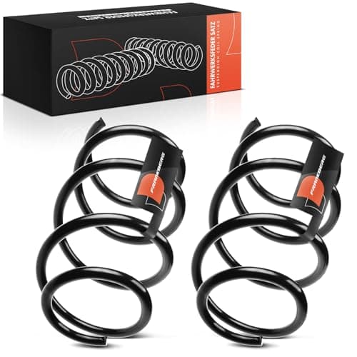 Image of Frankberg 2x Coil Spring Front axle Compatible with 5 Series E60 3.0L-4.4L 2003-2010 5 Series Touring E61 3.0L 4.4L 2004-2010 Replace# 31336761215