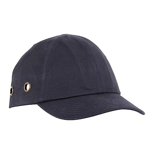 Image of Blackrock Navy Bump Cap, Safety Caps Mens Womens Unisex, Hard Hat, For Construction, Builder, One Size Adjustable Strap, HDPE Protection With Soft Inner Padding, Baseball Style, EN812:2012