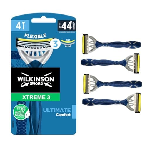 Image of WILKINSON SWORD - Xtreme 3 For Men | Ultimate Comfort | 4 x Disposable Razors (Pack of 3)