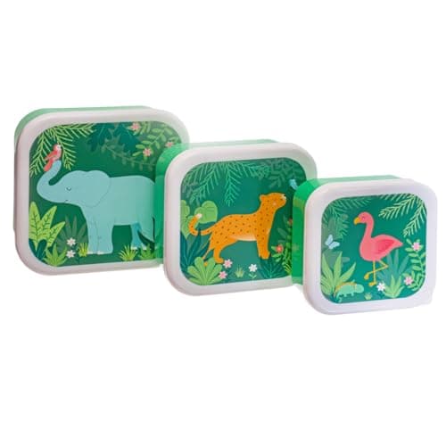Image of Sass & Belle Jungle Friends Lunch Boxes - Set of 3