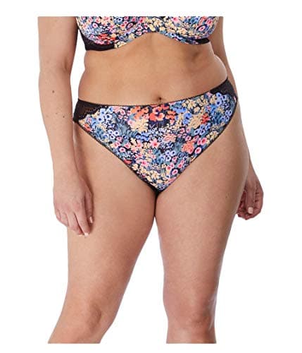 Image of Elomi Women's Plus Size Lucie Brazilian Brief, Meadow, Large