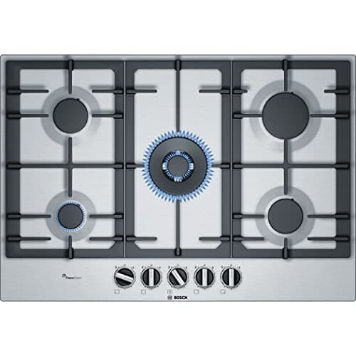 Image of Bosch Elettrodomestici PCQ7A5B90 Series 6, Gas Hob, 75 cm, Stainless Steel