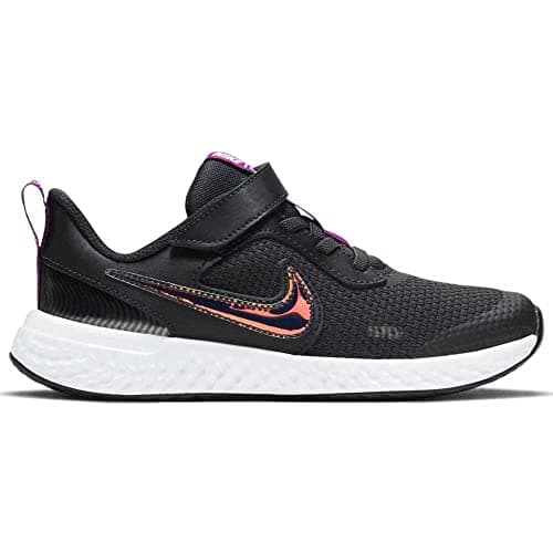 Image of Nike Unisex Children's Revolution 5 Se Power Trainers, Off Noir Multi Colour Red Plum White, 10 UK Child