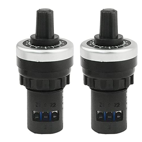 Image of CENPEK 2Pcs LA42DWQ-22 22mm 10K Ohm Variable Speed Drive Potentiometer Rotary Potentiometer Inverter Converter (10K)