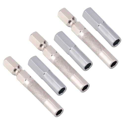 Image of 6pcs 1/4" to 4mm Bit Adapter, 6.35mm to 4mm Hex Screw Driver Bit Adapter Magnetic & Drill Extension Bit Holder for Micro Bits, Screwdriver Converter Set for Automotive & DIY Repair Tool Kit