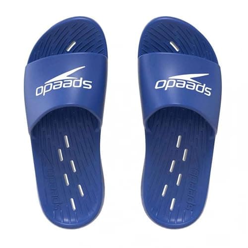 Image of Speedo Men's Slides | Pool Sliders | Quick Dry Sandals, Navy, 11
