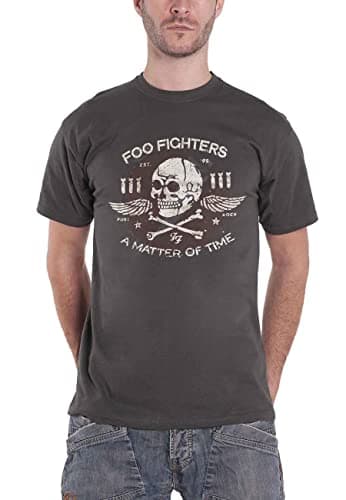 Image of Foo Fighters Men's Matter of Time Short Sleeve T-Shirt, Grey (Charcoal), XX-Large