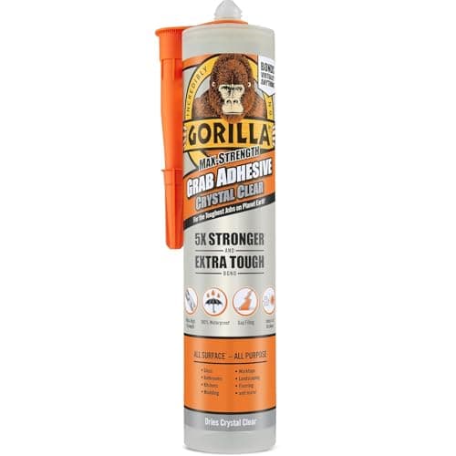 Image of Gorilla 2044400 Heavy Duty Grab Adhesive Crystal Clear 270ml