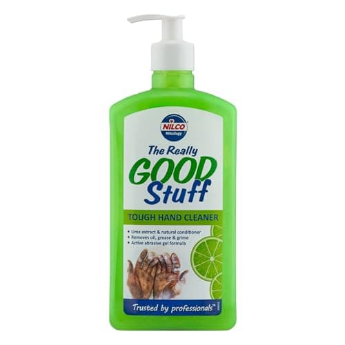 Image of Nilco The Really Good Stuff Hand Cleaner with Pump - Lime 500ml, Powerful Degreasing Hand Wash for Tough Dirt, Grease & Grime, Everyday Use with Fresh Lime Scent