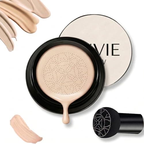 Image of Mushroom Head Air Cushion CC Cream Foundation - Skin-Friendly Elastic Bionic Film & Hydrating Formula for Smooth, Natural Coverage, Full Day Moisture, Even Skin Tone & Pore Blurring Effect