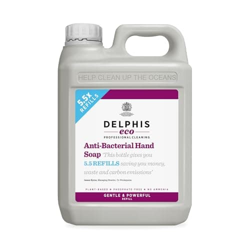 Image of Delphis Eco Anti-Bacterial Hand Soap Wash 2 Litre Refill | Eco Friendly Hand Wash Vegan Friendly | Hand Soap Liquid