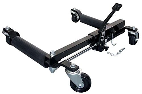Image of Hilka 82901200 Hydraulic Wheel Dollies,Black, Silver