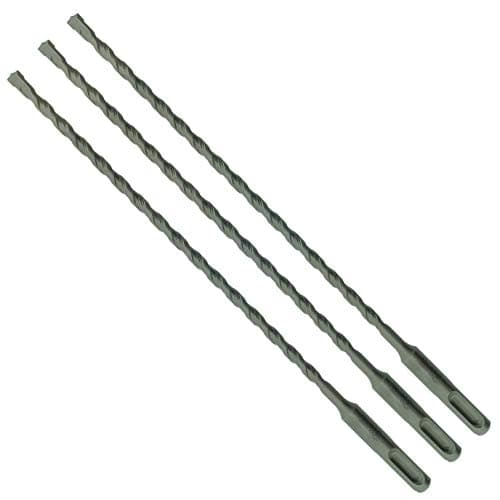 Image of 3 x SabreCut SDSC6_3 6mm x 260mm PGM Approved SDS Plus Drill Bits For Stone Concrete Brick