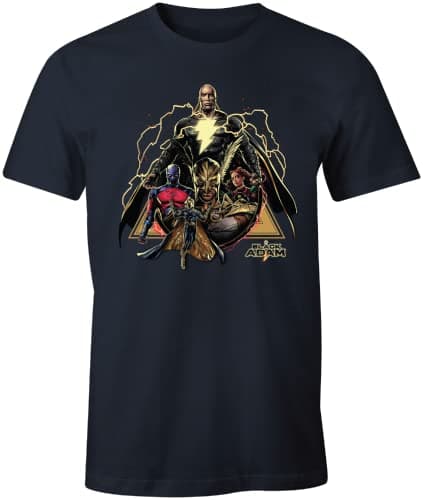 Image of dc comics MEBLADMTS004 T-Shirt, Navy, S Men's, Navy Blue, S