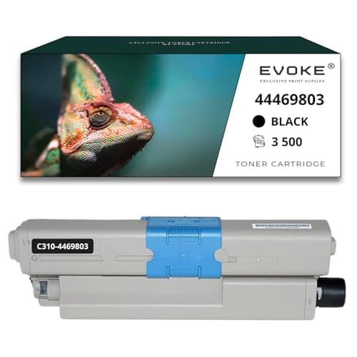 Image of EVOKE 44469803 Toner Compatible with OKI C310 C330 C510 MC351 MC352 MC361 MC362 MC562 Black (Black) 3500 Pages