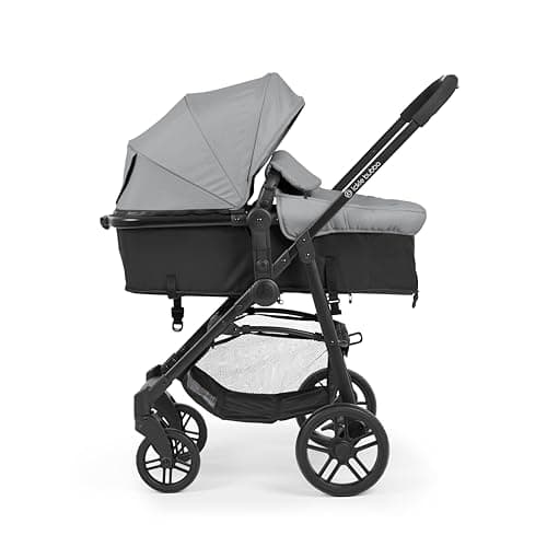 Image of 3 in 1 Travel System with Astral Baby Car Seat – Ickle Bubba Star Convertible Pram Travel System, Pushchair & Infant Carrier Bundle, from Birth Baby Pram and Car Seat (Space Grey)