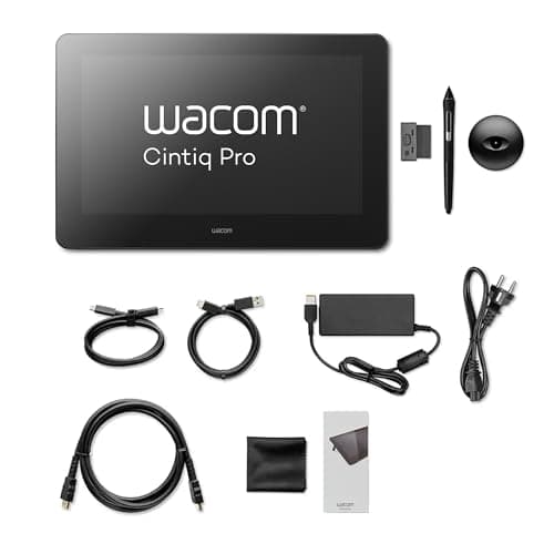 Image of Wacom Cintiq Pro 16 Graphics Tablet 4K Resolution for Professional Designers and Artists (15.6" Multi-Touch Screen 98% Adobe RGB Pressure Sensitive Pen Built-in ExpressKey Keys)