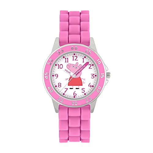 Image of Peppa Pig Girl's Analog Quartz Watch with Silicone Strap PPG9000
