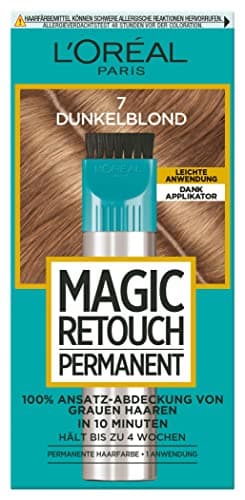 Image of L'Oréal Paris Roots Cover for Concealing Grey Hair, Long Lasting Hair Concealer, Magic Retouch Permanent, No.7 Dark Blonde, 1 Piece