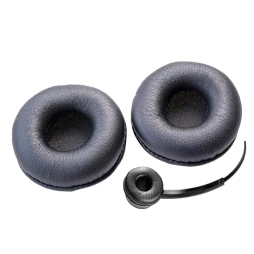 Image of Replacement Earpads Pillow Foam Cover for use with Jabra,VXI,Plantronics,Cisco Call Center Headset,Traffic Headset,Telephone Headphones,Car Headset (55mm)