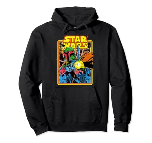 Image of Star Wars Boba Fett Bounty Hunter Comic Book Cover Pullover Hoodie