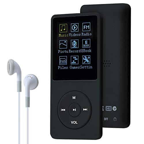 Image of COVVY Slim Music Player 8 GB Portable Lossless Sound 70 Hours Screen MP3 Player Support up to 64 GB (Black)