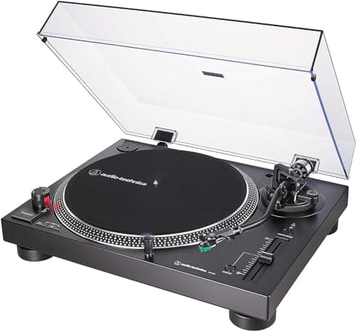 Image of Audio-Technica LP120XUSBBK Manual Direct-Drive Turntable (Analogue & USB) Black
