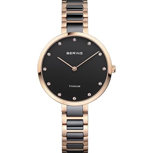 Image of BERING Women Analog Quartz titanium collection Watch with Titan/Ceramik Strap and Sapphire Crystal 11334-762