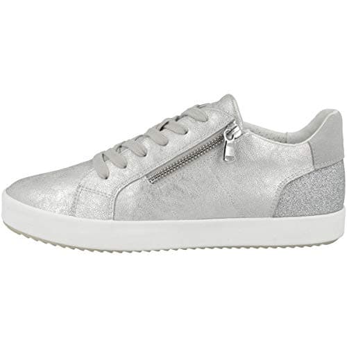 Image of Geox Women's D Blomiee Sneakers, Silver, 3 UK