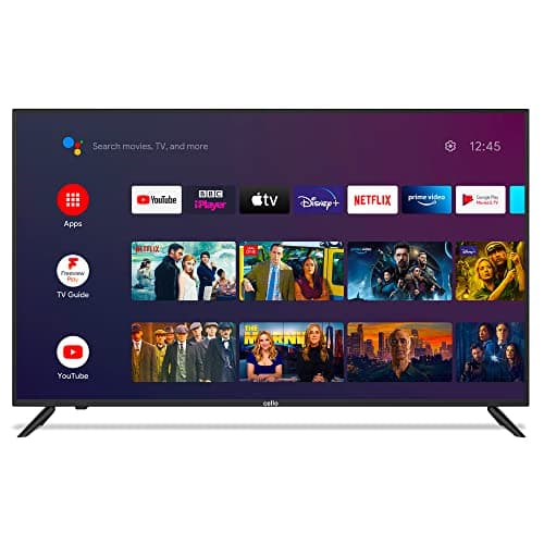 Image of Cello Google ZK4-G0205 50 inch 4K Ultra HD Smart Android TV with Freeview Play, Google Assistant, Google Chromecast, Disney+, Netflix, Prime Video, Apple TV+, BBC iPlayer, Made in the UK