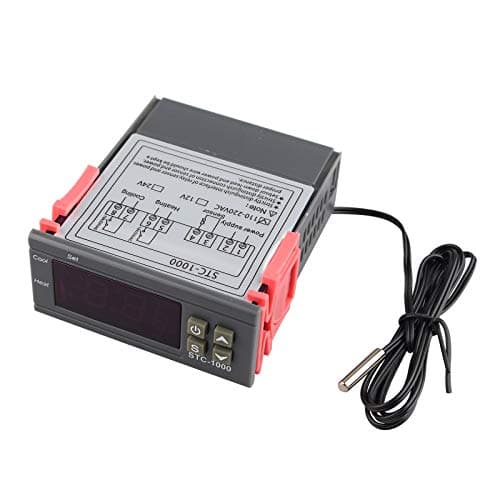 Image of HALJIA STC-1000 220V Temperature Controller All-purpose Digital Thermostat Temperature Calibration with Temperature Sensor Probe