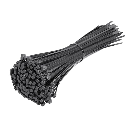 Image of Cable Ties 300mm x 4.6mm Black - 250 Pack Beeway 12 inch Premium Self-Locking Nylon Zip Tie Wraps