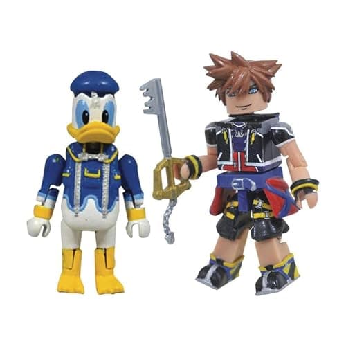 Image of Kingdom Hearts - MINIFIGURE MINIMATES SORA E DONALD DUCK 8 CM