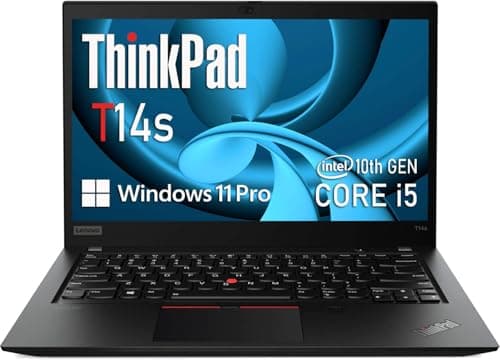 Image of Lenovo Thinkpad T14s Gen 2 Business Laptop, 14-Inch FHD (1920x1080), Intel Core i5-1145G7, 16GB RAM, 512GB SSD, QWERTY Keyboard, Windows 11 Pro (Renewed)