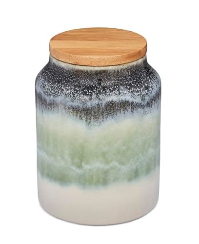 Image of Cooksmart Ceramic Canister | Tea & Sugar Canisters For All Kitchens | Coffee & Tea Storage Jars With Modern Designs