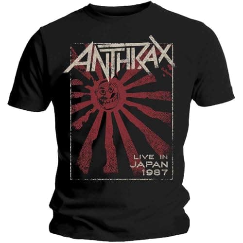 Image of Anthrax Men's Live In Japan Short Sleeve T-Shirt, Black, X-Large