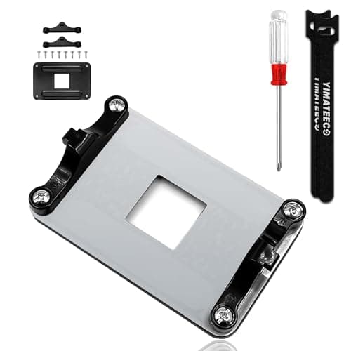 Image of AM5 Backplane Motherboard CPU Heatsink Bracket Backplate CPU Fan Cooling Mounting Sheet Plate, Durable Matel Backplane Support Brackets Base Set for AMD Socket AM5 AM4 Compatible (Back Plate Set)