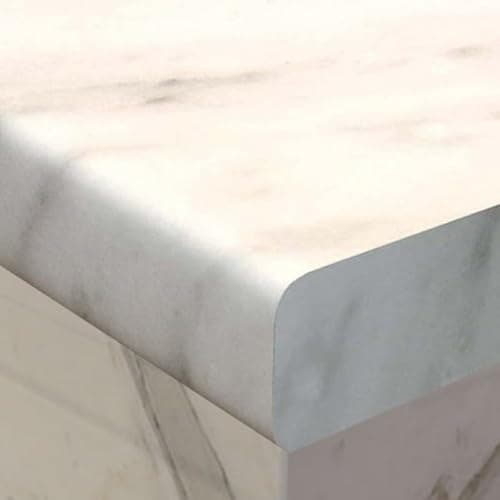 Image of Mistypeak Marble Laminated Kitchen Worktop 3m x 600mm x 38mm, Waterproof Easy to Instal Oak Laminated Countertops