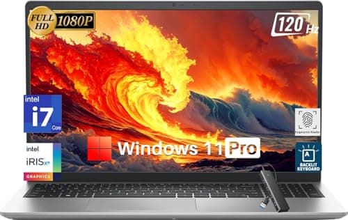 Image of Dell Inspiron 15 3530 Business Laptop, 15.6" FHD Display, Intel 10-Core i7-1355U(Up to 5.0 GHz), Intel Iris Xe GPU, 32 GB RAM, 1 TB SSD, WiFi 6, Backlit KB, Fingerprint, Lifetime Office & Win 11 Pro