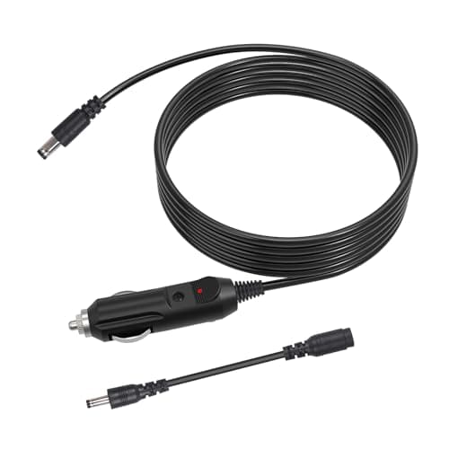 Image of 12V Car Charger for Brother PocketJet - Compatible with PocketJet 3/6/7 Series PJ-622/623/662/663 Mobile Printer, Pocketjet 3 Plus PJ-722/723/762/763/773 Thermal Printer Power Supply