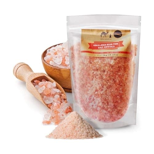 Image of Silk Route Spice Company Himalayan Rose Pink Salt 1Kg (Coarse) Resealable Pouch
