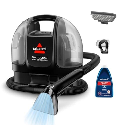 Image of BISSELL SpotClean Mini Cordless Carpet Cleaner, Portable Spot Washer, Perfect for Quick Cleanups, Compact & Lightweight Machine, On the Go Stain Remover for Cars, Boats, Sofa, Rugs & More, 40652
